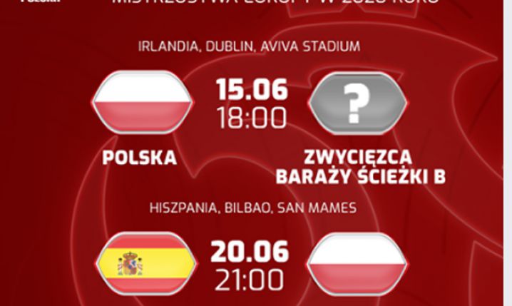 Znamy już TERMINARZ meczów Polski na EURO 2020!